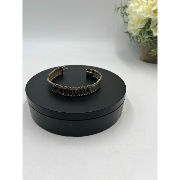 Milor Italy 925 Sterling Silver Rope Chain Elegant Bracelet 7.5" 25g, 13mm Wide - Picture 16 of 16